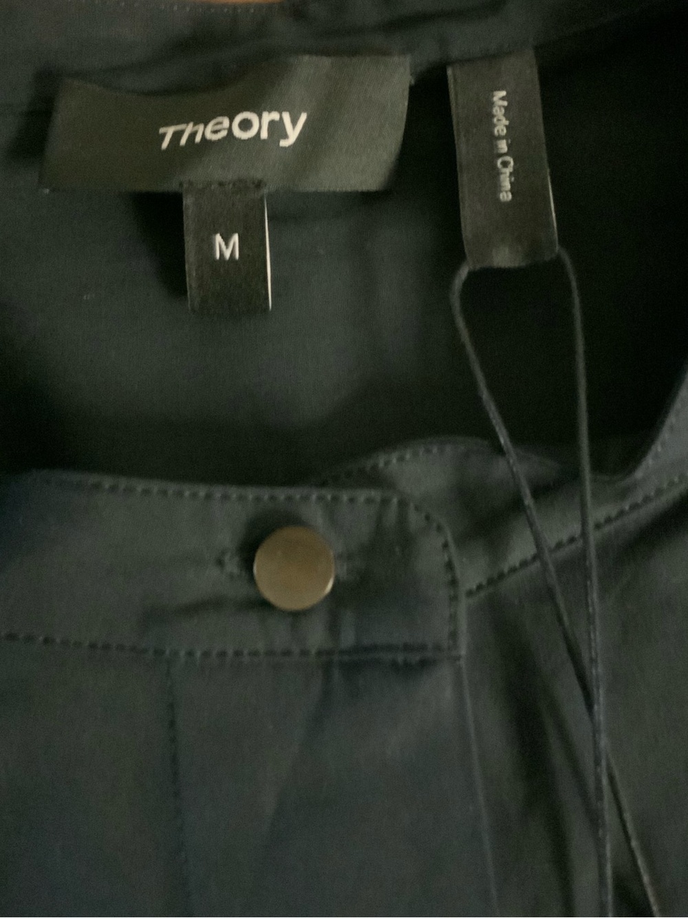 Theory Navy Short-Sleeve A-Line Dress - Picture 5 of 6